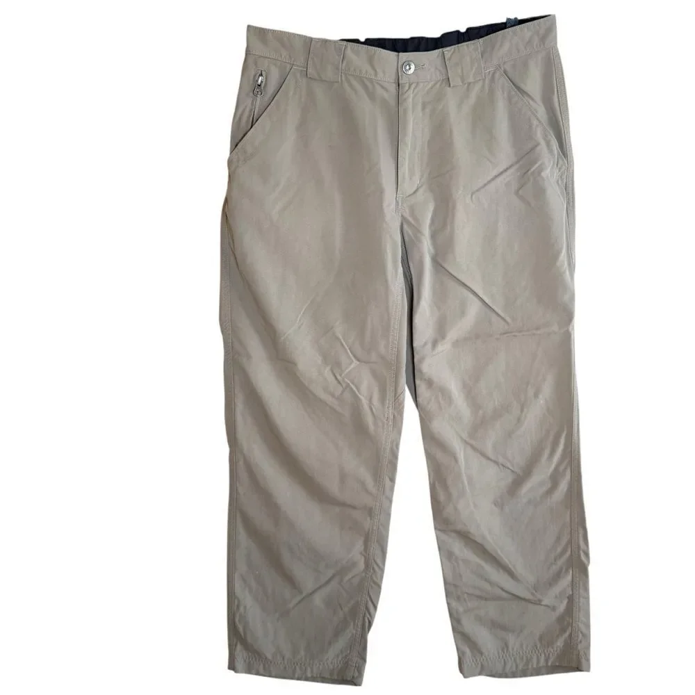 Duluth Trading Co. Men's L x 30 Khaki 100% Nylon Dry on the Fly Hiking Pants